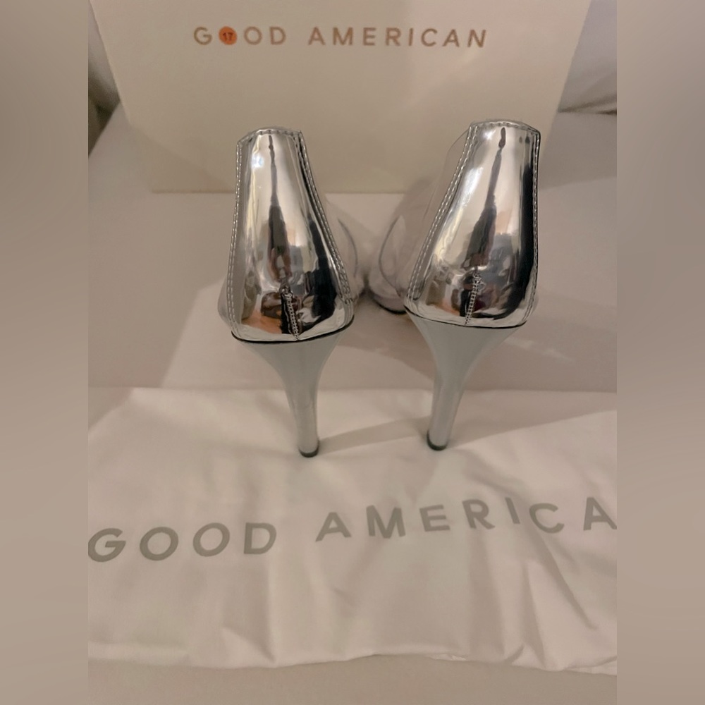 NIB Good American Clear Cinderella Heels Pumps 7.5 Box,Dust Bags Included - Picture 10 of 15